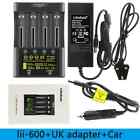 Liitokala Lii-600 Lcd 3 7v 1 2v Aa aaa Battery Charger With Screen 12v5a Adapter