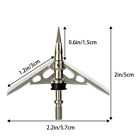 12 Pcs Archery Broadheads 2 Blade 2  Dia 100 Grain Hunting Expandable Arrowheads