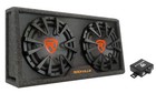 Rockville Rg212ca 2000w Dual 12  Vented Powered Car Subwoofer Enclosure amp Kit