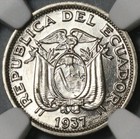 1937 Ngc Ms 65 Ecuador 5 Centavos Gem Bu Coin  21021403c 