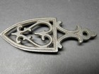 Antique Vintage Small Footed Cast Iron Sad Iron Trivet For Toy Size Iron Heart