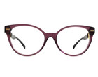 Versace Eyeglasses Frames Mod 3334 5220 Shiny Purple Cat Eye Full Rim 53-17-140