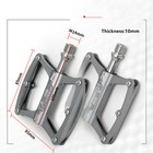 Ultralight 9 16  Titanium Bicycle Pedals Mtb Bearing Road Bike Flat Pedals