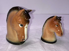 Porcelain Horse Head Salt   Pepper Shakers Souvenir Nebraska Vintage Jerome s Te