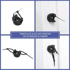 60 Pieces Magnetic Zip Tie Mount Multipurpose Cable Holder Magnets Bases