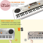 Piano Keyboard For Beginners  61 Keys Portable Electronic Digital Piano With Mic