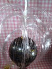 Groovy 1970s Space Age Colorful Fiber Optic Rotating Orb Blk Splatter Table Lamp