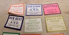 10 Vintage Axe   Hatchet Labels Original Maine Wisconsin   More Collectible Lot