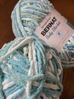   2 Skeins    Yarnspirations Bernat Baby Blanket Yarn - Baby Blue Green - Size 6