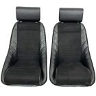 Pair Bb1 Gt Classic Sports Bucket Seats Black   Alcantara Ideal Classic Ford