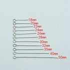 1000x 20-50mm  9-shaped Plated Eye Head Pins Jewellery Beads Finding Connectors