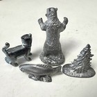 Lot Of 4 Monopoly Game Piece Replacements Metal Cast Or Pewter 