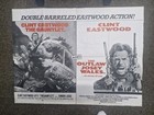 Gauntlet outlaw Josey Wales Double Bill Quad Movie Cinema Poster Clint Eastwood 