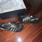 Adidas Men s Black Slide Sandals Slip-on Rubber Upper Logo Us 13 New W box
