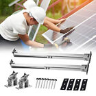 Solar Panel Rv Tilt Mount Brackets Set Roof Flat Surface Fixing Adjustable Frame