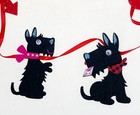 Cut Felt Black Dogs Hearts 60    Banner Stringer Garland