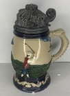 Nini Collectible Beer Stein Hand Crafted Painted  Golf New In Box