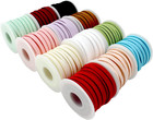 5mm Faux Suede Leather Cord String For Jewerly Making 12 Spools 120 Yards Colore