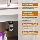 Garbage Disposal 1 2 Hp Food Waste Disposer Continuous Feed Stainless Steel New