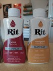 Rit Liquid Dye Mixed Lot W  Colorstay Fixative Laundry Treatment Dark Brown Wine