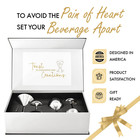 Appreciation Gifts For Couples     Couples Gifts Set With Martini Wine Glasses