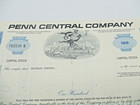 Usa 1969 Penn Central Company 100 Stock Share Certificate bond -  pennsylvania 