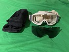 Usmc Surplus Tan Ess Profile Goggles With Dark Lens  Cover  And Carrying Case