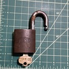 Vintage Pair Best Brass 3 5    Padlock Lock One Working Key 