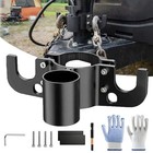 Aluminum Trailer Chain Holder With 7-way Plug Holder For 2   2-1 4    Heavy