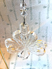Waterford Heavy Crystal Shamrock Ornament With Enhancer