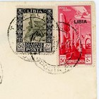 Libya Sc 55  c26-tripoli Posta Aerea-10 6 40-to Rome-backstamped-scarce-minor We