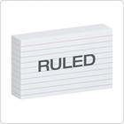 Index Cards  3 X 5 Inches  White  Lined On Front  Blank On Back  Flashcards For