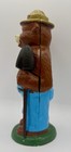Smokey The Bear 8    Tall Cast Iron Coin Bank - Only You Can Prevent Forest Fires