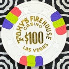 1995 Foxy s Firehouse  100 Las Vegas  Nevada Poker Chip C119
