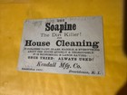 Odd Victorian Trade Card Soapine The Dirt Killer Cleaning A Whale Providence Ri