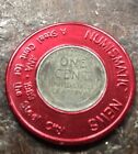 1943 Steel Cent Encased Coin Keep Me And Have Good Luck  Ana 1989