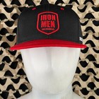 New Dye Ironmen Snap Back Hat - Black red