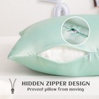 2 Pcs Super Cozy Toddler Satin Pillow Case With Hidden Zipper  13 X 18 Inches