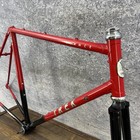 Vintage Trek Elance Road Bike Frame 57cm Red Steel Usa 80s Caliper 700c 126mm
