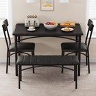 Dining Table Set For 4  modern Kitchen Table And 2 Chairs   Bench  space Saving