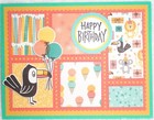Stampin Up  Card Kit Birthday Bonanza Animals Kids Balloons Ice Cream Candle Fun