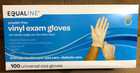 Equaline Powder-free Vinyl Exam Gloves 100-ct Universal Size Gloves  2 Boxes  