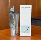 New Starbucks Insulated Mug 24 Oz Peanuts Joe Snoopy Love Gift