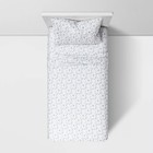 Twin twin Xl Printed Performance 400 Thread Count Sheet Set White blue Floral -