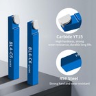 10pcs 1 4  Metal Lathe Tooling Carbide Tip Tipped Cutter Tool c6 Bit Cutting Set