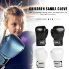 2pcs Kids Boxing Gloves Pu Leather Mma Fighting Gloves Punching Bag Kickboxing