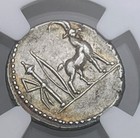 55 Bc Roman Republic Cn plancius Ar Denarius Ngc Ch Xf Strike 5 5 Surface 4 5   