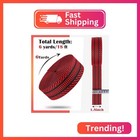 Pecmer 6 Yards Red Jacquard Cotton Webbing-nylon Webbing 1 5 Inch-1 1 2 Inch Rib