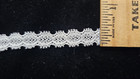 Vintage antique  White  Cotton Leavers Lace  10 Yards