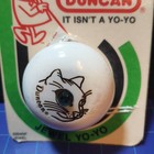 Duncan White Cat   s Eye Yoyo Green Jewel Eye Nos Sealed Mint 1986 Vintage Rare